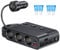 EEEKit Zigarettenanzünder-Splitter, 3 Steckdosen mit PD-Anschluss, QC3.0 & Dual 3.4A USB A, LED-Voltmeter & Schalter für Geräte im Auto