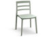 PAZZO DESIGN Sedia Luca, Set Da 4, Verde, Sedie Polipropilene, Sedie Cucina e Sala Da Pranzo, Impilabili