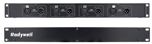 Microphone Preamp In Line Mic Booster for Podcasting Recording Live Streaming Home Studio (Four Channel)