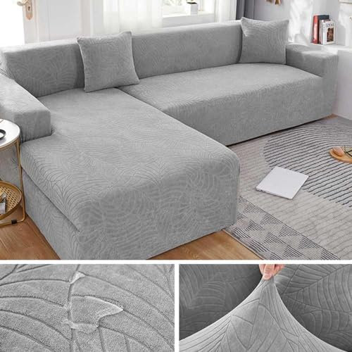 MTHGH Sofabezug Ecksofa I Form U Form Samt Wasserdichter Universal 1/2/3/4 Sitzer Sofa Überzug Couch Überzug Stretch Schutzdecke Sofaschutz Sofa Schutzdecke,E-185-230cm