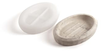 Jesmonite Moule en Silicone Porte-Savon 15 x 10,5 x 2,6 cm