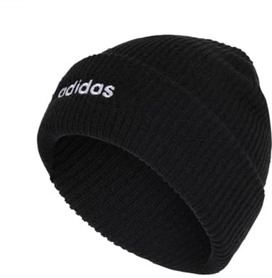 adidas Unisex Classic Beanie, Black/White, XXS