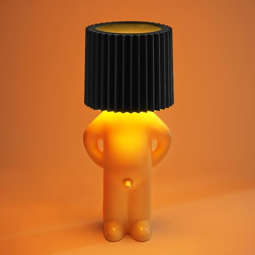 Umikk Lustiges LED Tischleuchte, Lampen Larry, USB-Ladefunktion | Kreative A Little Shy Man Nachttischlampe, Lampe Mann für Schlafzimmer, Schreibtisch, Wohnzimmer Deko & Lustige Geschenke