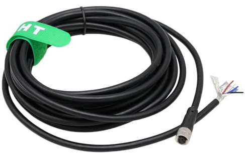 HangTon Stromkabel für Betätigungssensor, M8, 4-polig, A-Code-Buchse, fliegende Kabel, Automatisierungssteuerung, Feldgerät, geschirmt, PVC, 2 m