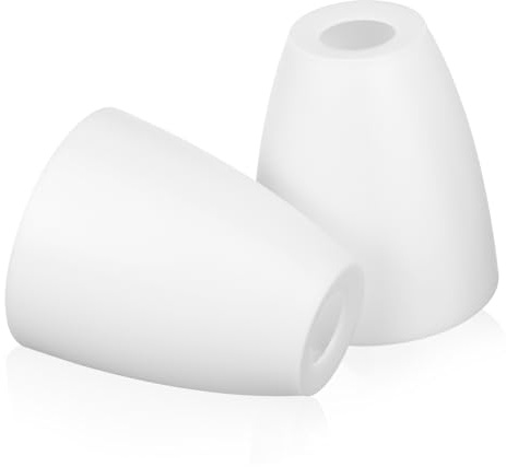 BESTonZON 2 Pièces Abat-Jour En Plastique Lustres Abat-Jour Gel En Forme De Cloche Petit Abat-Jour En Verre Pour Table Ferme Abat-Jour Abat-Jour Pour Lampes De Table Base Globe Blanc