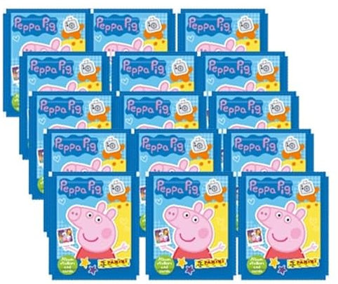 Panini Peppa Pig Sticker Mein Fotoalbum - Sticker & Cards Serie (Deutsche Version 2023) – 15x Stickertüten