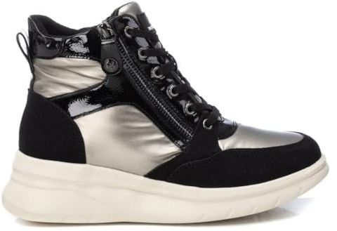 XTI - Zapatilla Mujer Negro - Calzado Cómodo y Versátil - Moda casual - Modelo 14320001 (Talla 37)