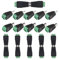 senvenelec 22 kit di connettori RCA, presa RCA e connettore, connettore a vite AV, adattatore audio/video, 11 paia.
