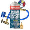 ClimaSet Recharge clim R1234yf - gaz clim r1234yf - 1x235 g avec Tuyau, Manomètre et Adaptateur HP/LP - Climatisation - Climatiseur voiture - Recharge climatisation voiture - ECO