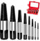 MSIHEY Set di 8 Estrattore di Viti Danneggiato 1/8-9/5 Pollice Estrattore Viti Spanate con Scatola di Stoccaggio per Viti Tubi Dell'acqua Danneggiati M3-M45