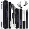 Qiveaory Lash Bond and Seal Kit 4 Pcs DIY Lash Extension with Waterproof Lashe Cluster Glue 72h Hold and Seal Lash Remover Tweezers Portable Eyelash Brush with Cap for Eyelash Extensions Beginners
