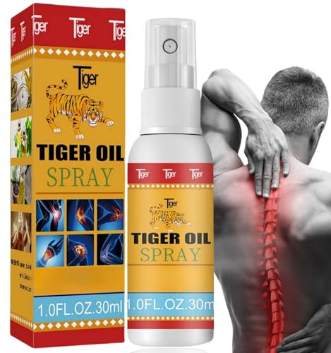 EELHOE Tiger Oil Spray,Instant Pain Relief Spray,Pain Relief Herbal Spray,Smoothing Muscle Relief Serum,Muscle Pain Relief Spray,Numbing Spray for Feet,Pain Relief Oil Spray for Muscle Soreness
