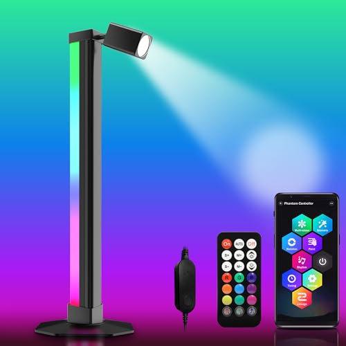 FUPT LED Light Bars, Smart RGB Lightbar with Book Light, Ambient Lighting with DIY/Music Sync/ 8 Scene Modes, Gaming Lights LED TV Backlight with App Control, Colour Changing Light Bars for Bedroom
