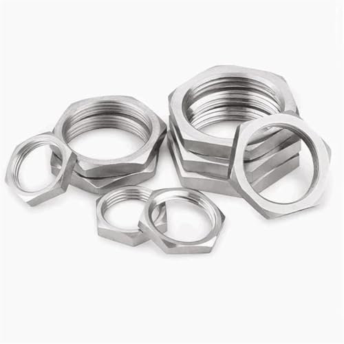 304 Edelstahl Sechskant-Kontermutter Rohrverschraubung Verbindungsstück M8 M10 M11 M12 M14 M16 M18 M19 M20 M22 M24 M25 M26 M27 M28 M30 M32