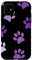 iPhone 11 Dog Paw Print Phone Cases,Dog Mom Phone Case,Cute Purple Paw Case