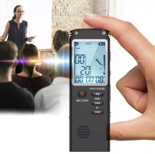 FiTspi Ghost Hunting EVP recorder, 8GB Paranormal Equipment Spirit Digital Voice Box, Digital Voice Recorder, Mini Spy Professional Dictaphone Audio Recording With WAV,MP3 Player