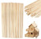 100 Pièces Bâtonnets Bambou Carrés, 300 X 4 X 4 mm Baton Barbe a Papa Carré Bâtonnets en Bois Non Traités Naturels Inachevés Bambou Longues Tiges en Bois Solide pour Travaux Manuels Et Bricolag