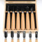 Set di Scalpelli per Legno 6 Pezzi Sgorbie per Legno Scalpello Con angolo di taglio a 25° e robusta capocchia in metallo