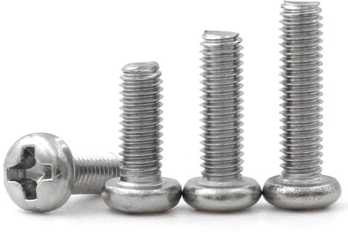 HBGNZU Tornillos de Cabeza Redonda en Cruz A2-70 de Acero Inoxidable 304, de Cabeza Phillips, diámetro 2-8, 50/10 Unidades(2mm,M2 (50Pcs))