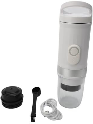 WODHMIEY Cafetera espresso portátil con batería de 9600 mAh, presión de 20 bares, compatibilidad con Nespressos, Dolce Gustos y café en polvo, inalámbrico, calefacción rápida, ideal para viajes, coche
