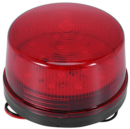 Fozriybefy 12V Alarm LED Blinkende Blitzlicht Fuer Haus Alarm System Rot