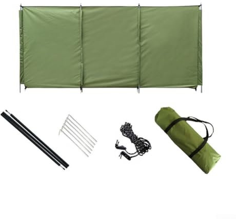 Oniissy Paravent de camping en tissu Oxford 520 x 140 cm - Protection contre le vent - Pliable - Pour plage, pique-nique