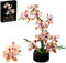 DzirePada Orchidee Blume Bausteine Bausatz, 886Stück Botanische Sammlung Modell für Haus Dekoration, Künstliche Floral Ziegel Set, Große Geschenke für Geburtstag und Jahrestag für Sie und Ihn