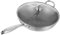 LAPYAPPE Pentola Wok a Nido d'Ape in Acciaio Inossidabile con Padella Profonda Antiaderente per Uniforme Ergonomico per Uso in Cucina