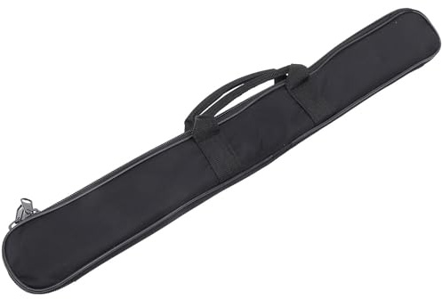 Flötentasche Schwarz aus Oxfordstoff mit Innennetz, Leicht und Tragbar | Transporttasche für Flöte, Aufbewahrungsbeutel für Bambusflöten, Musikinstrumententasche Zufällige Farbe
