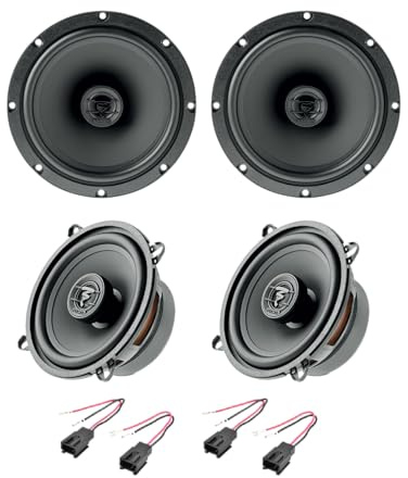 IPNOSIS Kit de 4 altavoces ACX165 + ACX130 para Citroen Xsara Picasso con 4 conectores