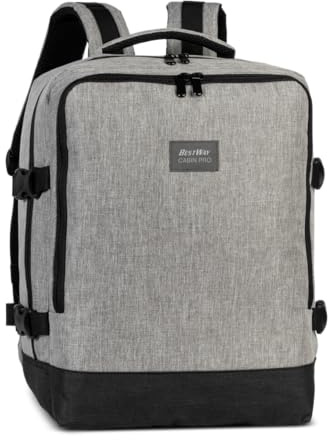 BestWay Reiserucksack Cabin Pro Small Unisex Handgepäck Rucksack Ryanair Eurowings 40x30x20 cm mit Laptopfach 15 Zoll, Organizer, under seat, – ideal für Flugreisen & Wochenendtrip