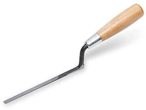 Marshalltown Maurer-/Fugenkelle mit Hartholzgriff, aus Carbonstahl, für Maurer und Künstler, Maße der Kelle: 165x6 mm