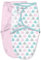 SwaddleMe Original Pucksack, Pink Polka, Größe S (0-3 Monate, 3,2-6,4 kg oder bis zu 66 cm), Wale Pink/Sterne, Pink Polka Wal