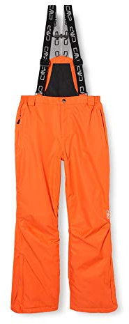 CMP Feel Warm Flat 5000 Padded Bib Shorts, Boys, 3W15994, Arancione, 92