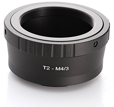 FocusFoto Adapterring für T2 T Mount Objektiv an Olympus Pen und Panasonic Lumix Micro Four Thirds (MFT, M4/3) Mount Mirrorless Camera Body EP5 E-PL7 GH4 GH5 GF6