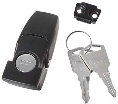Rtengtunn Chiusura a Leva di Sicurezza DK604 con Chiusura in Metallo Verniciato Nero con Due Chiavi