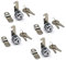 4Pack Cam Lock 7/8 Inch Tubular Cam Locks Keyed Alike with Chrome Finish for Vending Machine Truck Pickup Tool Box Mailbox ATM Replacement Lock