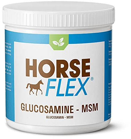 HORSE FLEX Glucosamin-MSM Pulver für Pferde zur Unterstützung der Gelenke und Hufe - 1000 Gramm