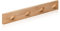 Kukicu Wandgarderobe Holz - Hakenleiste Holz mit 4 Haken - Kleiderhaken Wand - Garderobe Kinder (Buchenholz)