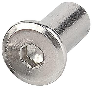 Runxingfu Tuercas de Barril Acero Inoxidable - M3 M4 Rosca Interna Tuercas de Barril Tuerca Cilíndrica Casquillo Hexagonal Tornillo Inserto Tuerca de Remache Bloqueo Tornillos o Pernos