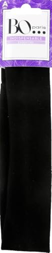 Bo...Paris - Bandeau Cheveux Noir - Collection : Indispensable - Essential - Bandeau Cheveux Doux et Confortable - Lot de 1