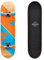 meteor Holz Skateboard Kinder - Mini Cruiser Kickboard - Skateboard Rollen Board Old School Holz Deck Retro Skateboard Jungen - Kinder Mini-Board, Orange/Blue