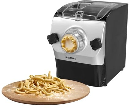 Improve IMPMPM3H Machine automatique pour préparer des pâtes fraîches, 3 programmes automatiques, 8 disques, 260 W