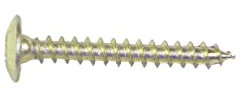 200 Vis pour fixation de penture de volet bois - Torx T30 D. 14 mm - D. 7 x 60 mm - Zingué jaune
