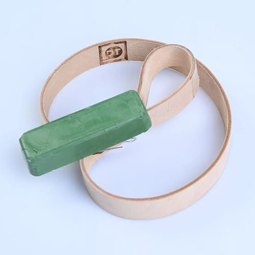 DT Grinder Endloses Lederband + Gratis Schleifpaste (25x762 [mm]) zum Polieren für Bandschleifer, Messerschleifer, Messerschärfer