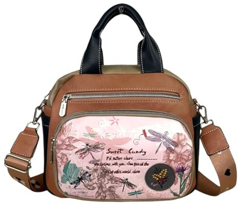 Sweet Candy Handtasche aus PU-Leder, mit abnehmbarem Gurt und Außentasche, London