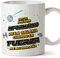 MUGFFINS Tazas para INFORMÁTICO hombre - En Español - Mejor de la Galaxia Cuando Fuerza me Acompaña - 11 oz / 330 ml - Regalo original y divertido