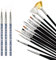 luoshaPUCY 18pcs Nail Art Brushes Set, 15pcs Nail Brushes 3pcs Nail Art Pens Acrylic Nail Brush Painting Drawing Line Tool for DIY and Nail Art Design