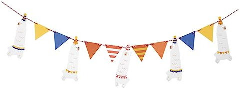 FOYTOKI Lama Banner Wimpelkette Geburtstagsfeier Dekoration Tiergirlande Für Junge Mädchen Party Zubehör Banner Girlande Für Kinderzimmer Und Feste