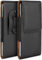 MoEx Étui de téléphone portable pour Doro 8100 - Avec clip ceinture - En cuir vegan - Protection à 360 degrés - Fermeture magnétique - Noir